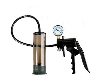 penis pump with a safety gauge